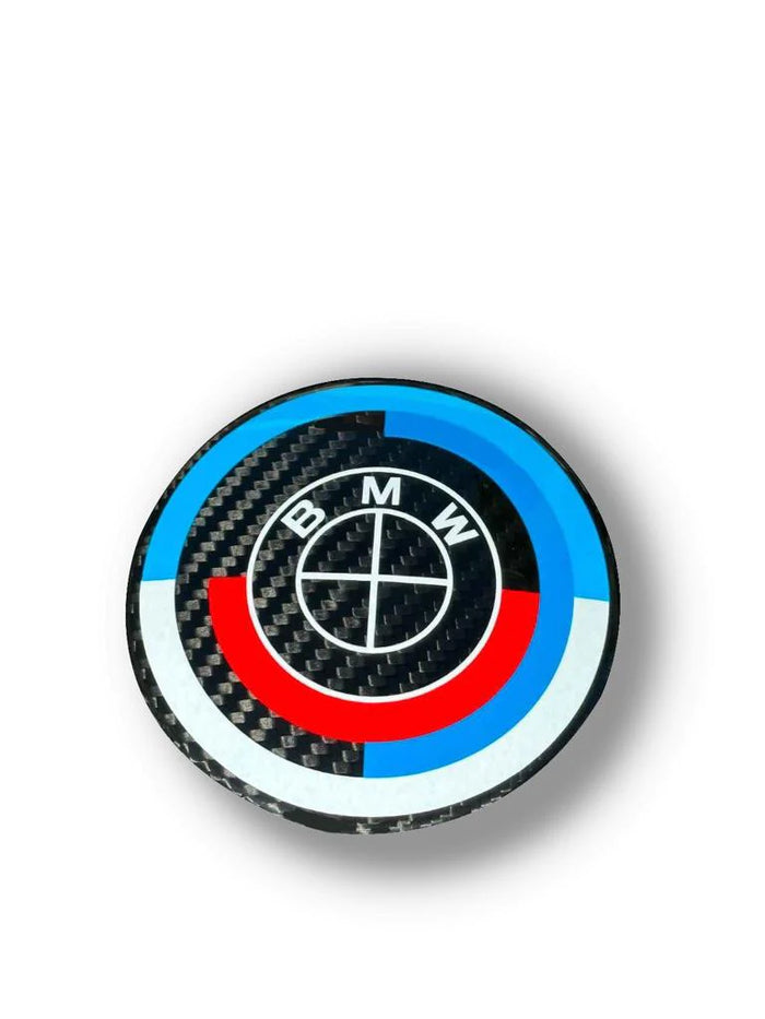 Carbon Fiber BMW 50 Years M Heritage Emblem Roundel (2 Piece Hood & Trunk)