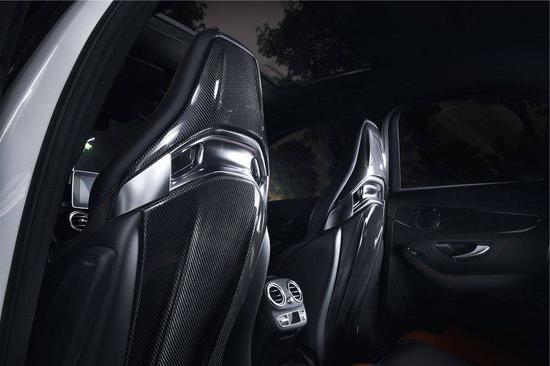 Carbon Fiber Seat Back Covers - Mercedes Benz W205 C63 / C43 AMG / A45 AMG / CLA 45 AMG