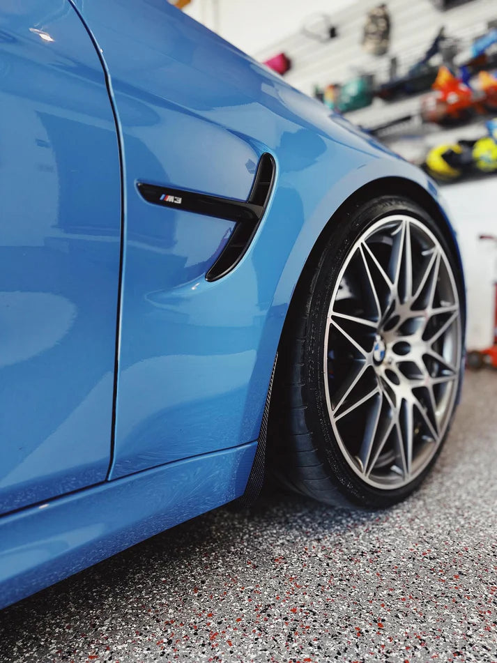 Carbon Fiber Front Splash Guards - BMW F80 M3 / F82 M4 / F83 M4