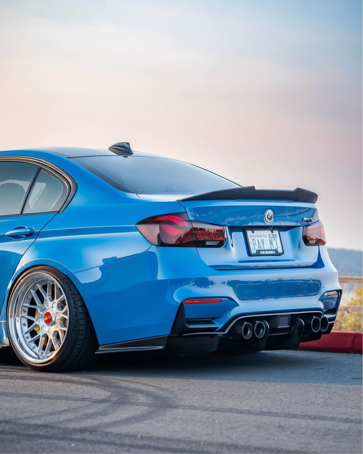 Forged Carbon Fiber Trunk Spoiler PSM Style - BMW F80 M3 / F30 3 Series