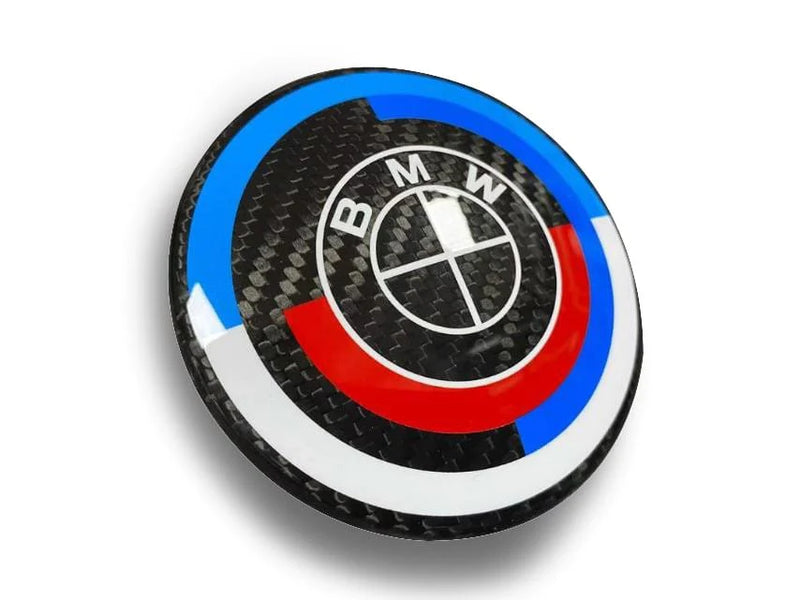 Carbon Fiber BMW 50 Years M Heritage Emblem Roundel (2 Piece Hood & Trunk)