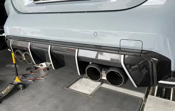 Carbon Fiber Rear Diffuser Trim - BMW G80 M3 / G82 M4 / G83 M4