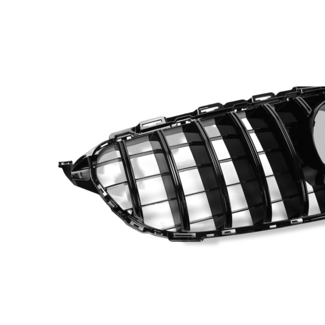 Gloss Black Front Grille AMG Style - Mercedes Benz W205 C-Class