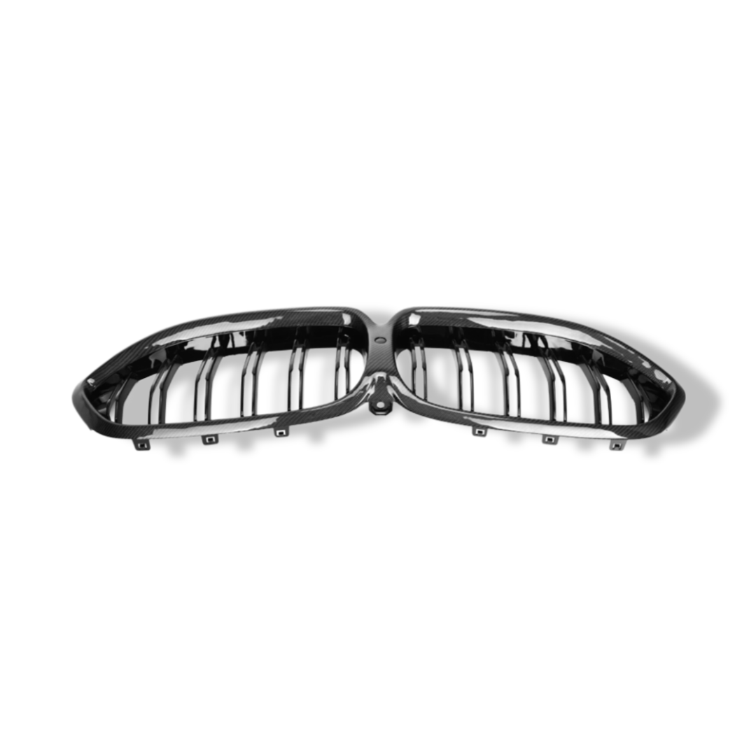 Dual Slat Carbon Fiber Front Grilles - BMW F91/F92/F93 M8/G14/G15/G16 8 Series