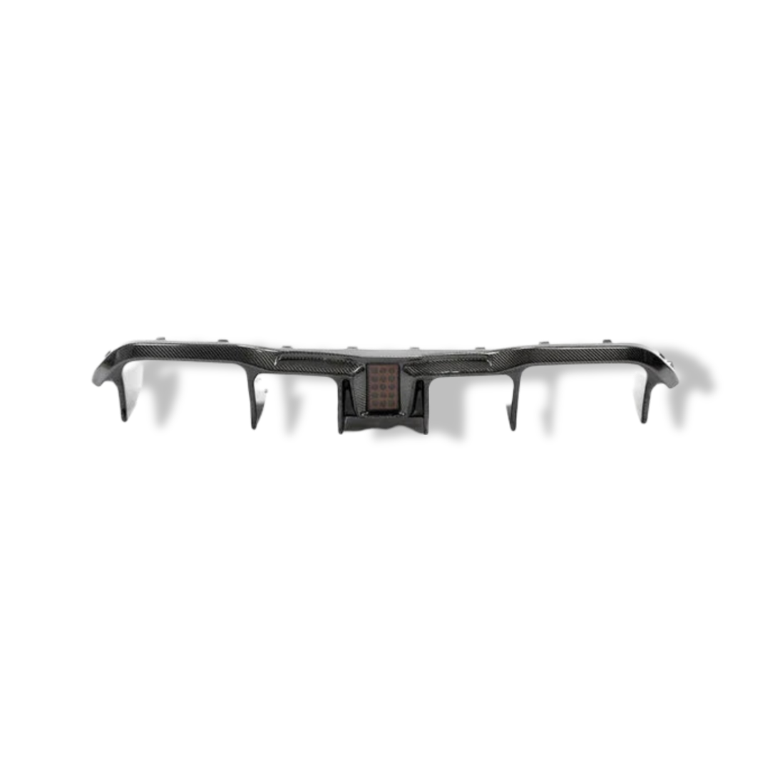 Carbon Fiber Rear Diffuser with LED Light - BMW F87 M2