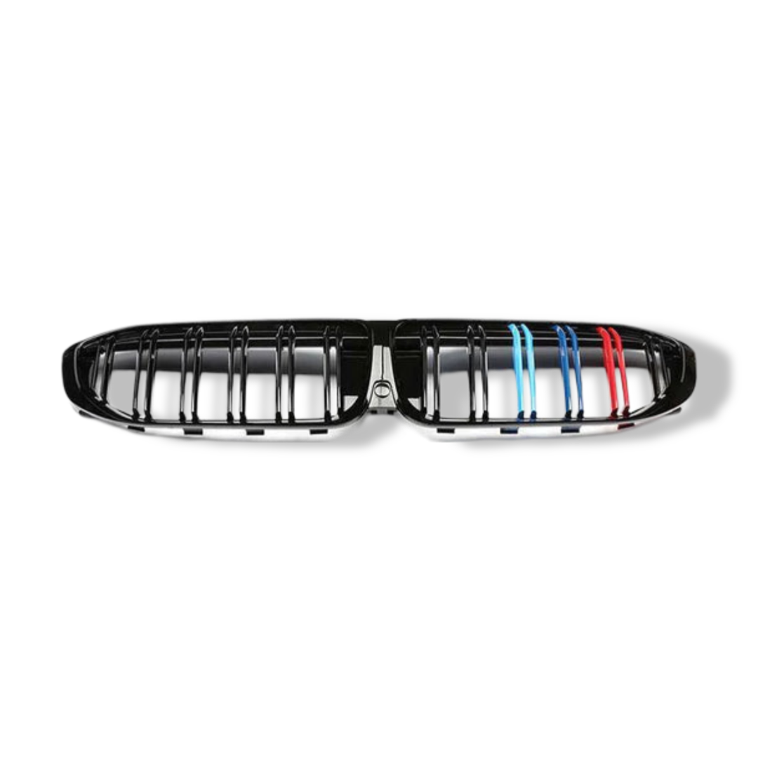 Gloss Black Dual Slat Front Grilles - BMW G20 / G28 3 Series