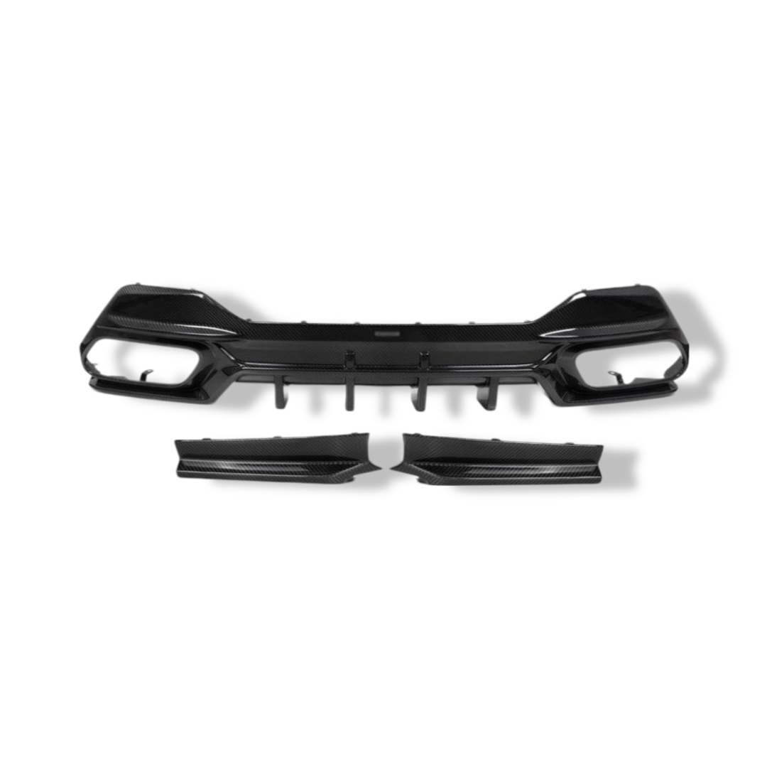 Carbon Fiber Rear Diffuser SQ Style - BMW G14/G15 8 Series