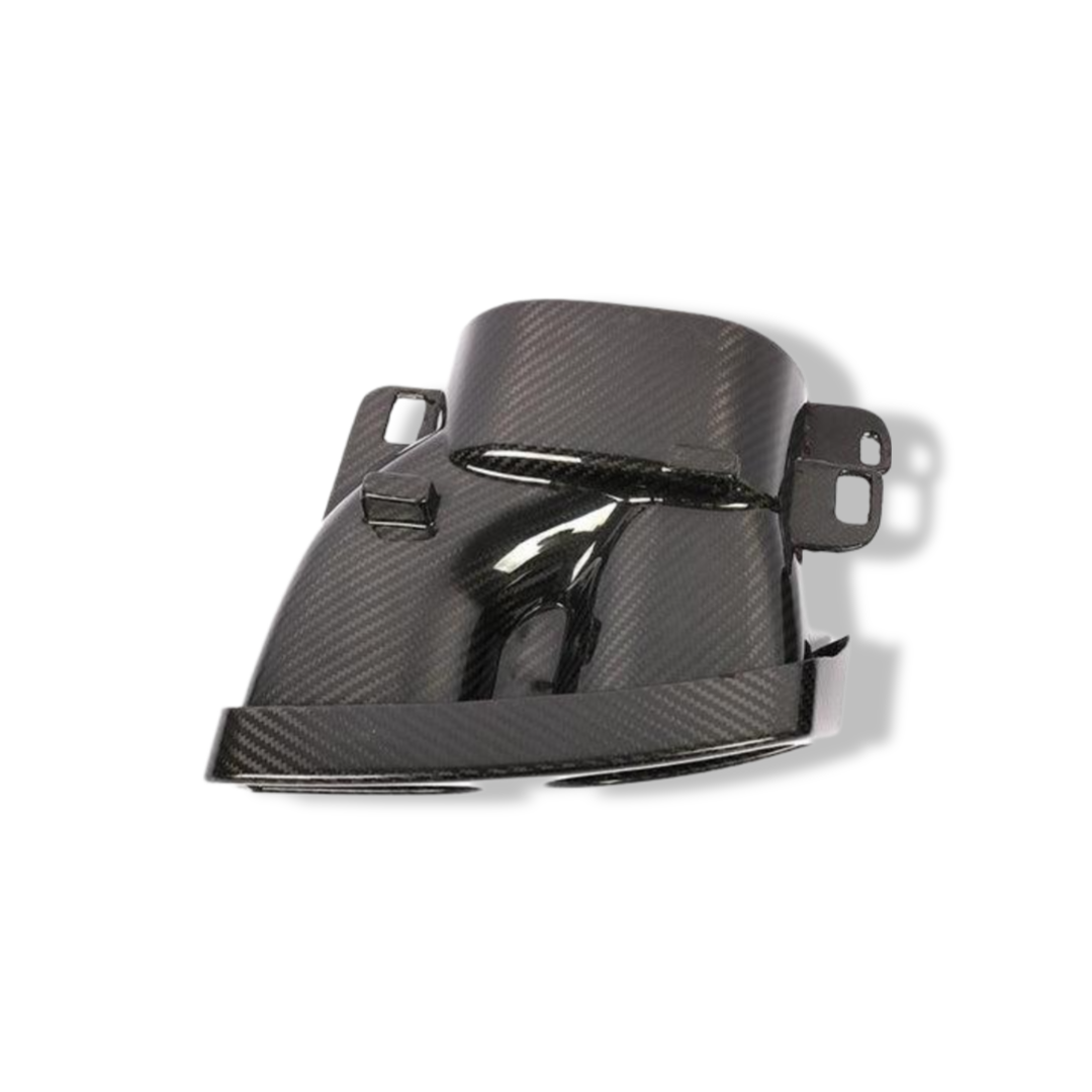 Carbon Fiber Dual Exhaust Tips BRS Style - Mercedes Benz W205 C63 AMG, W213 E63 AMG, & W222 S63 AMG