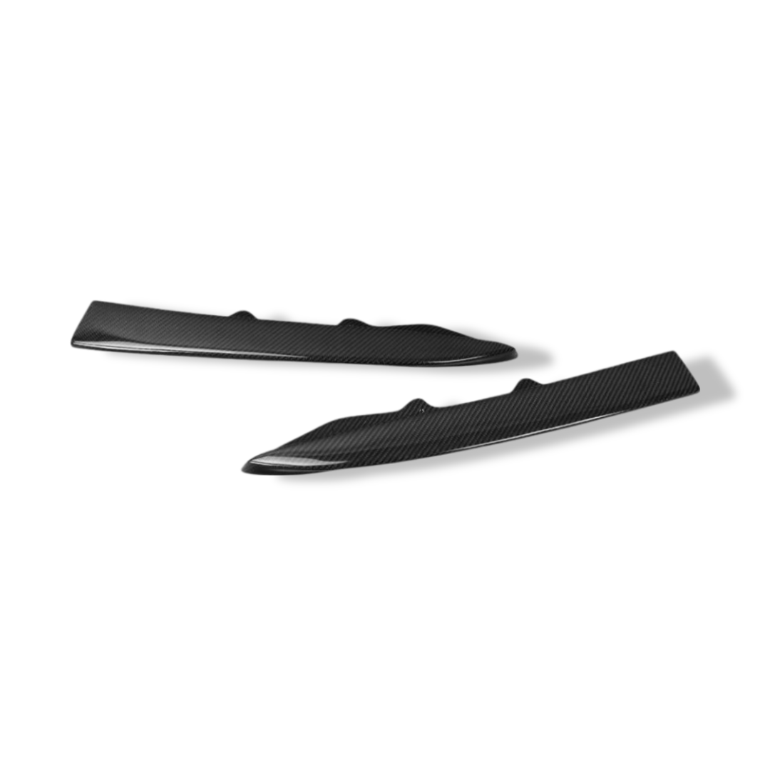 Carbon Fiber Rear Canard Splitters V Style - BMW F30 3 Series