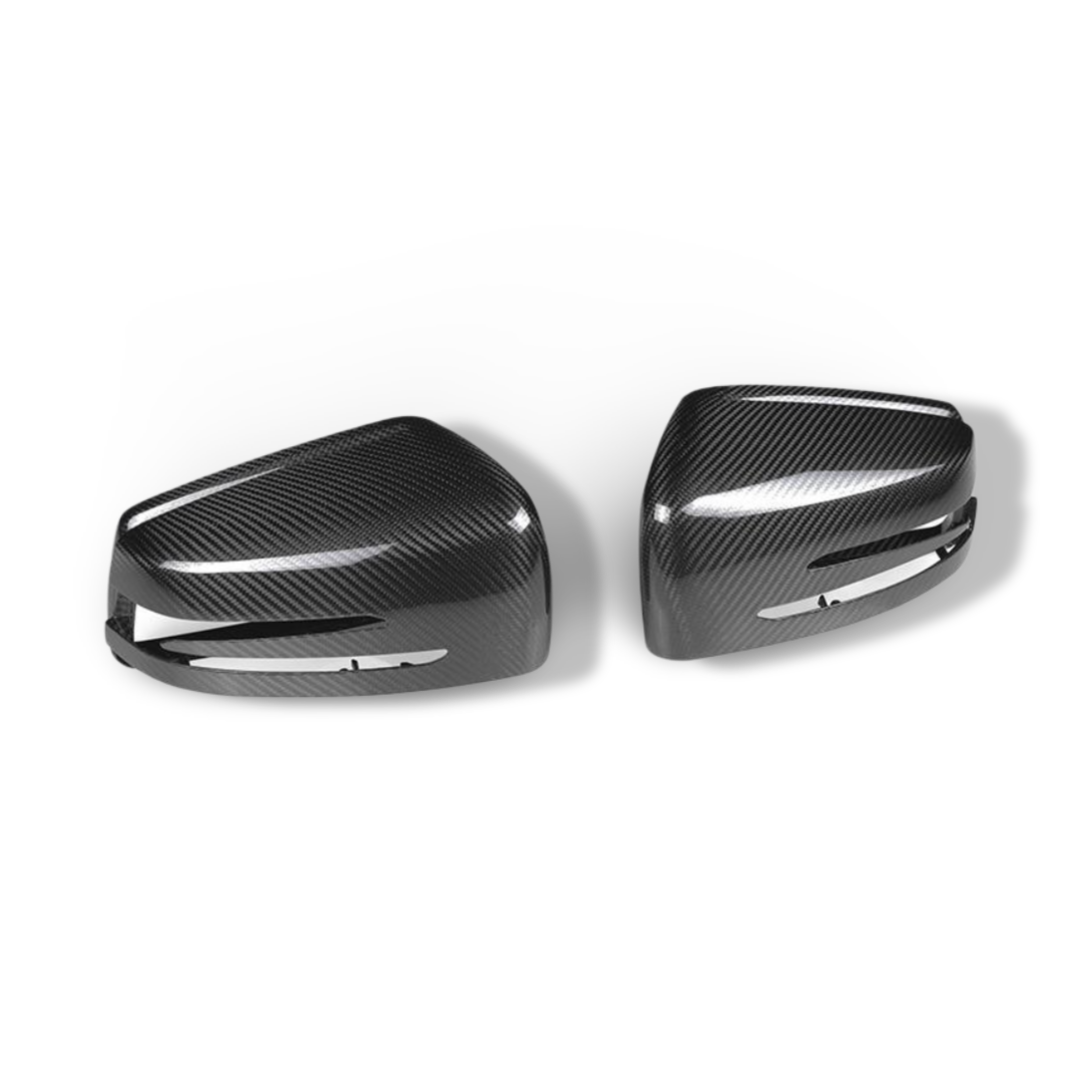 Carbon Fiber Mirror Cap Set - Mercedes Benz W212 E-Class / W204 C-Class / W221 S-Class