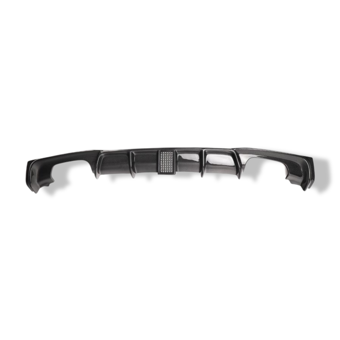 Carbon Fiber Rear Diffuser w/ Brake Light MP Style - BMW F30 3 Series