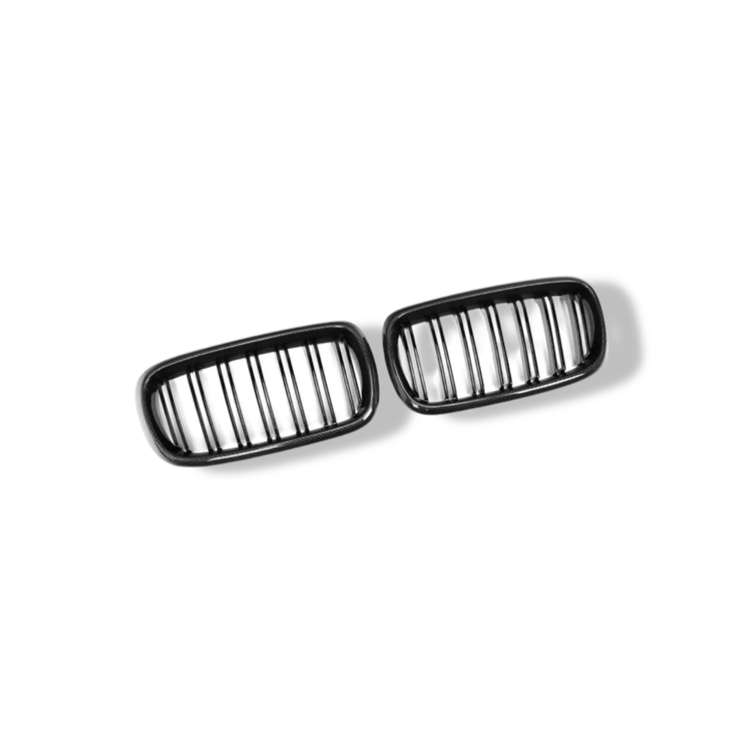 Dual Slat Carbon Fiber Front Grilles - BMW F15 X5 / F16 X6