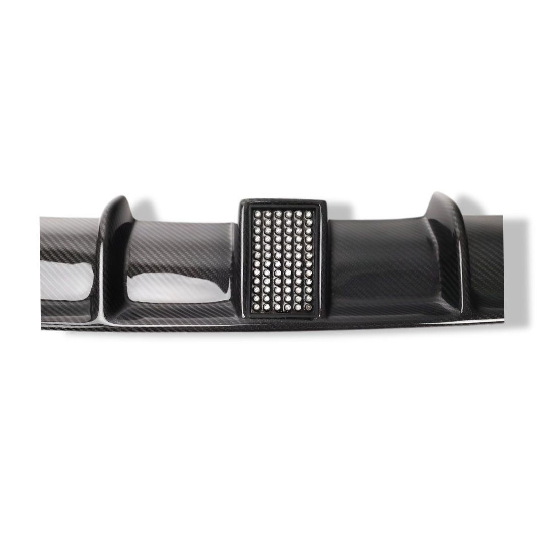 Carbon Fiber Rear Diffuser w/ Brake Light MP Style - BMW F30 3 Series