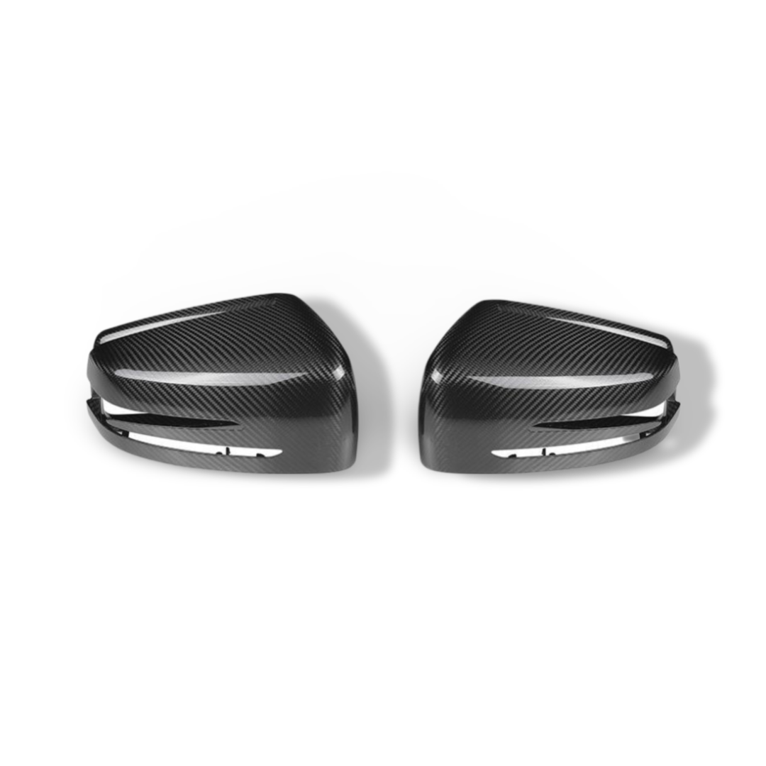 Carbon Fiber Mirror Cap Set - Mercedes Benz W212 E-Class / W204 C-Class / W221 S-Class