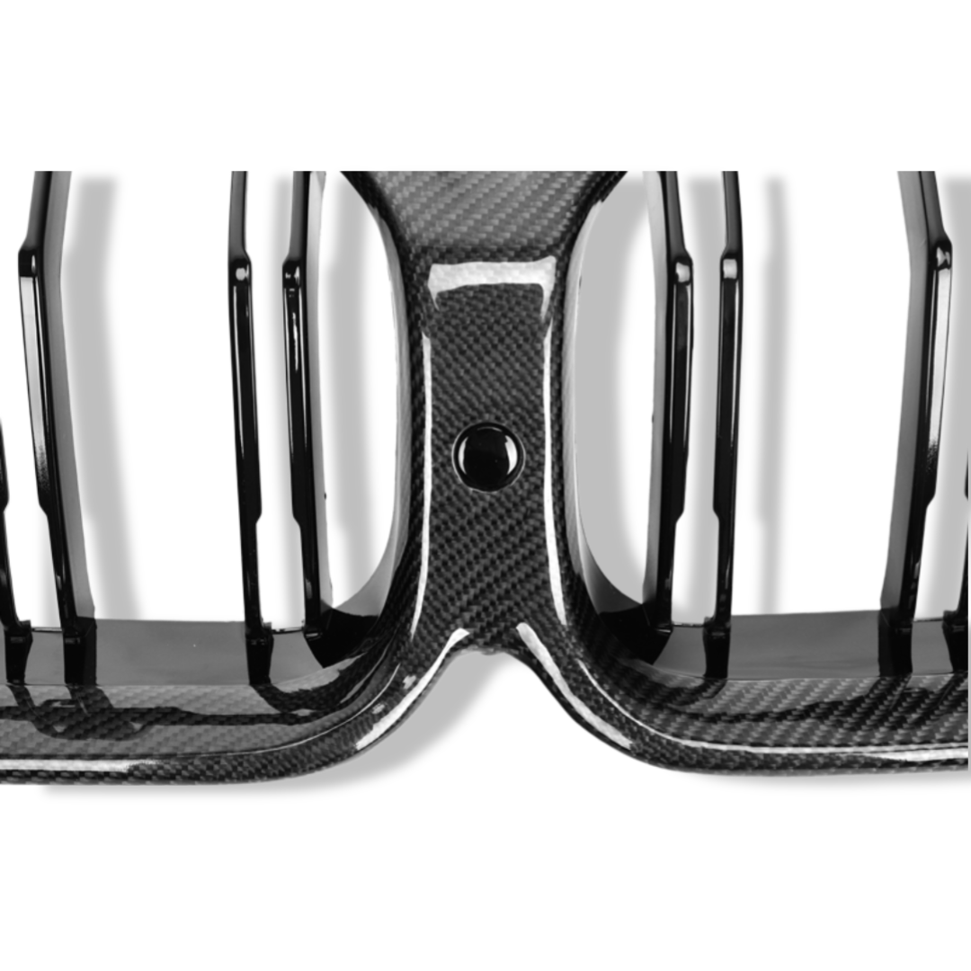 Dual Slat Carbon Fiber Front Grilles - BMW F91/F92/F93 M8/G14/G15/G16 8 Series