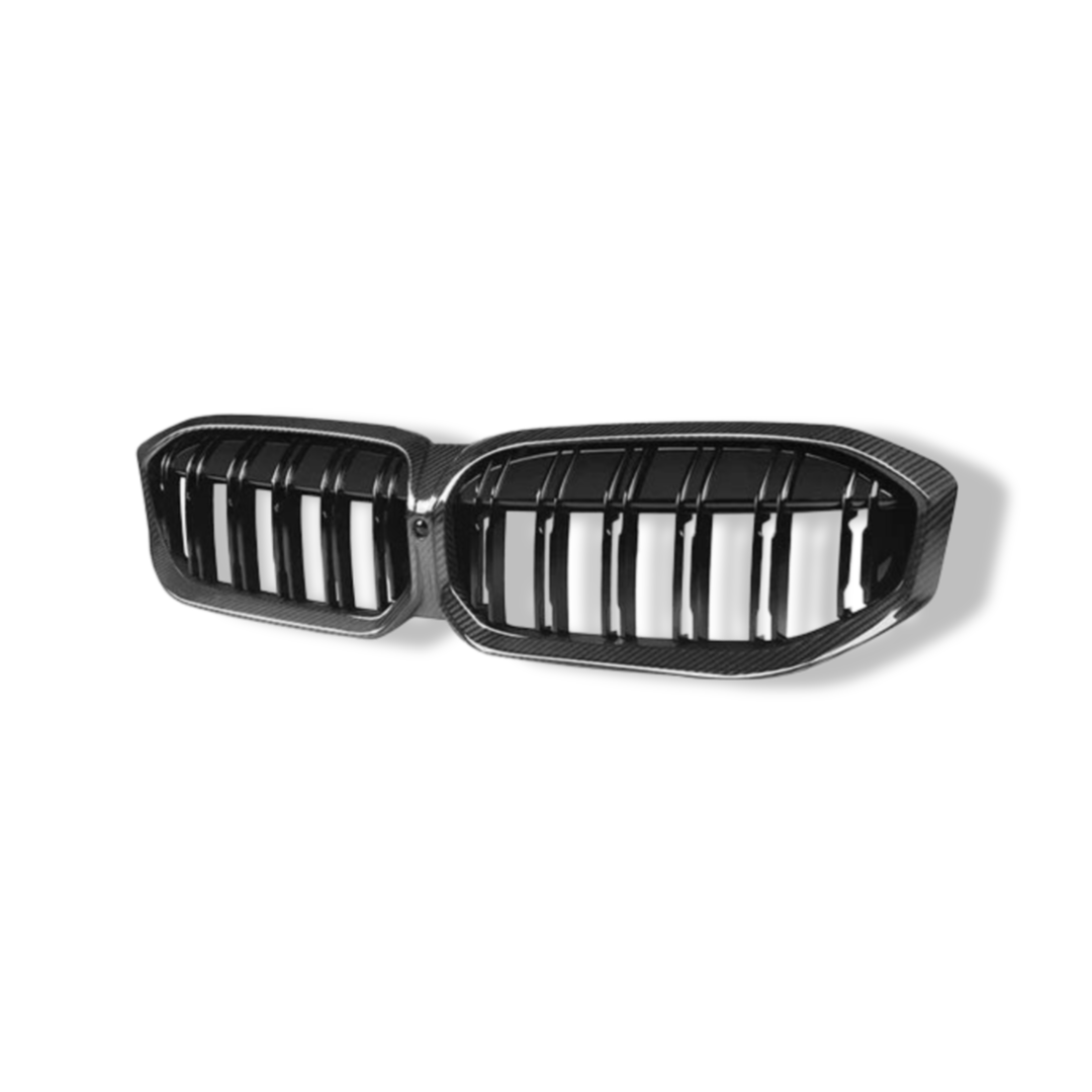 Dual Slat Carbon Fiber Grilles - BMW G20 3 Series LCI