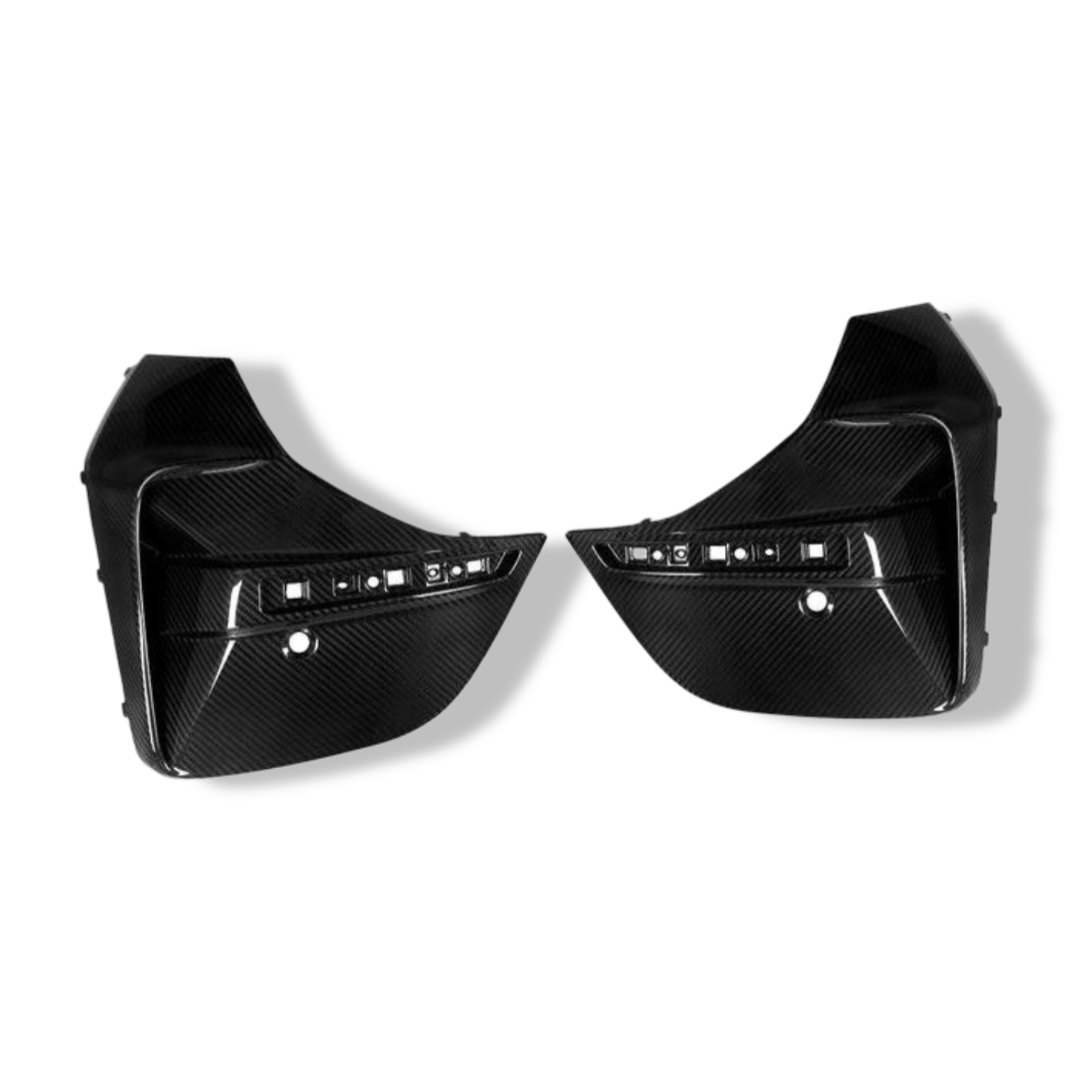 Carbon Fiber Rear Bumper Trims SQ Style - BMW G26 4 Series