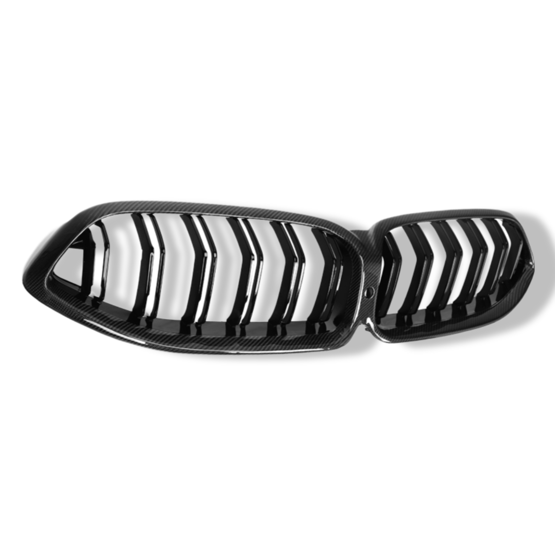 Dual Slat Carbon Fiber Front Grilles - BMW F91/F92/F93 M8/G14/G15/G16 8 Series