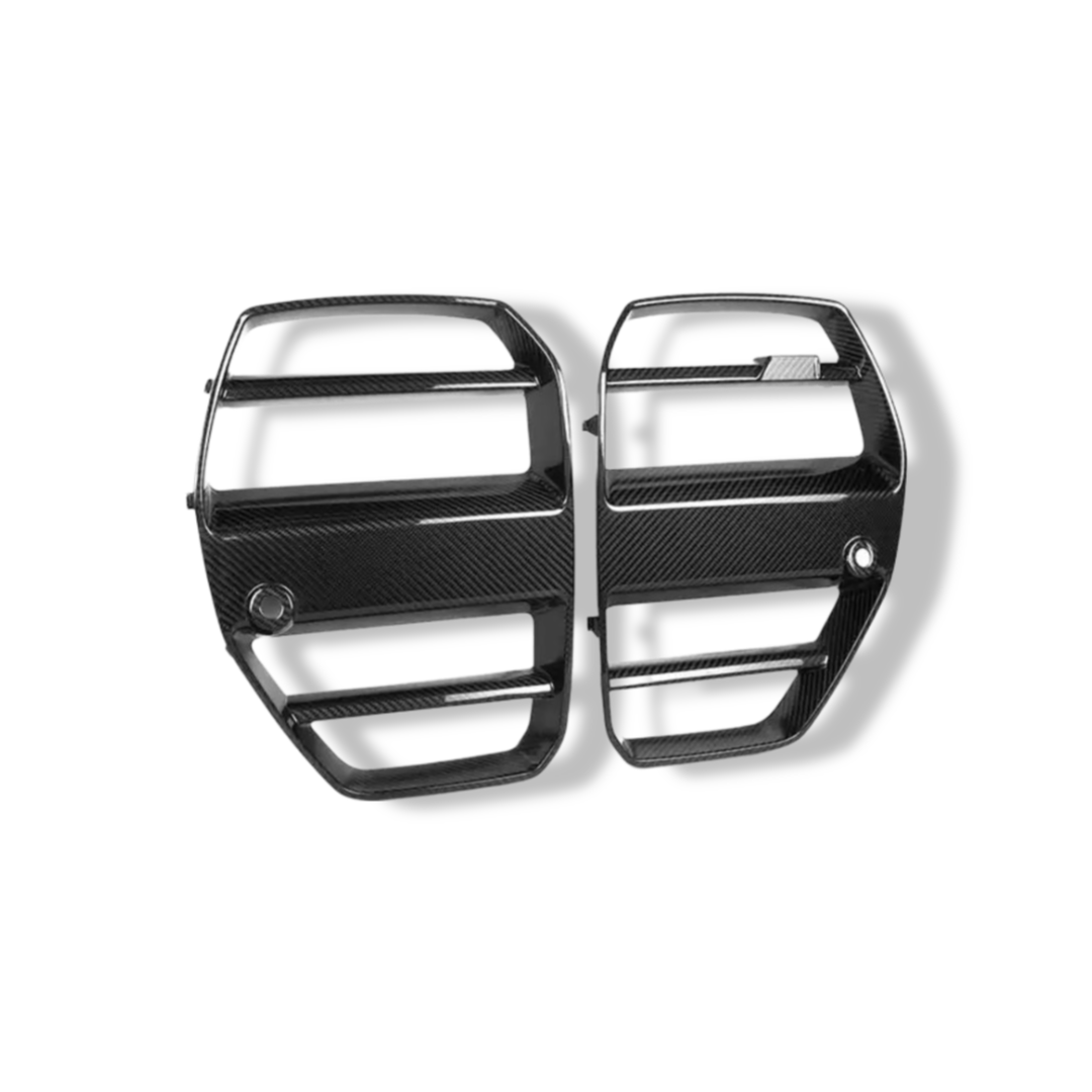 Carbon Fiber Front Grilles ST Style - BMW G80 M3 / G82 M4 / G83 M4