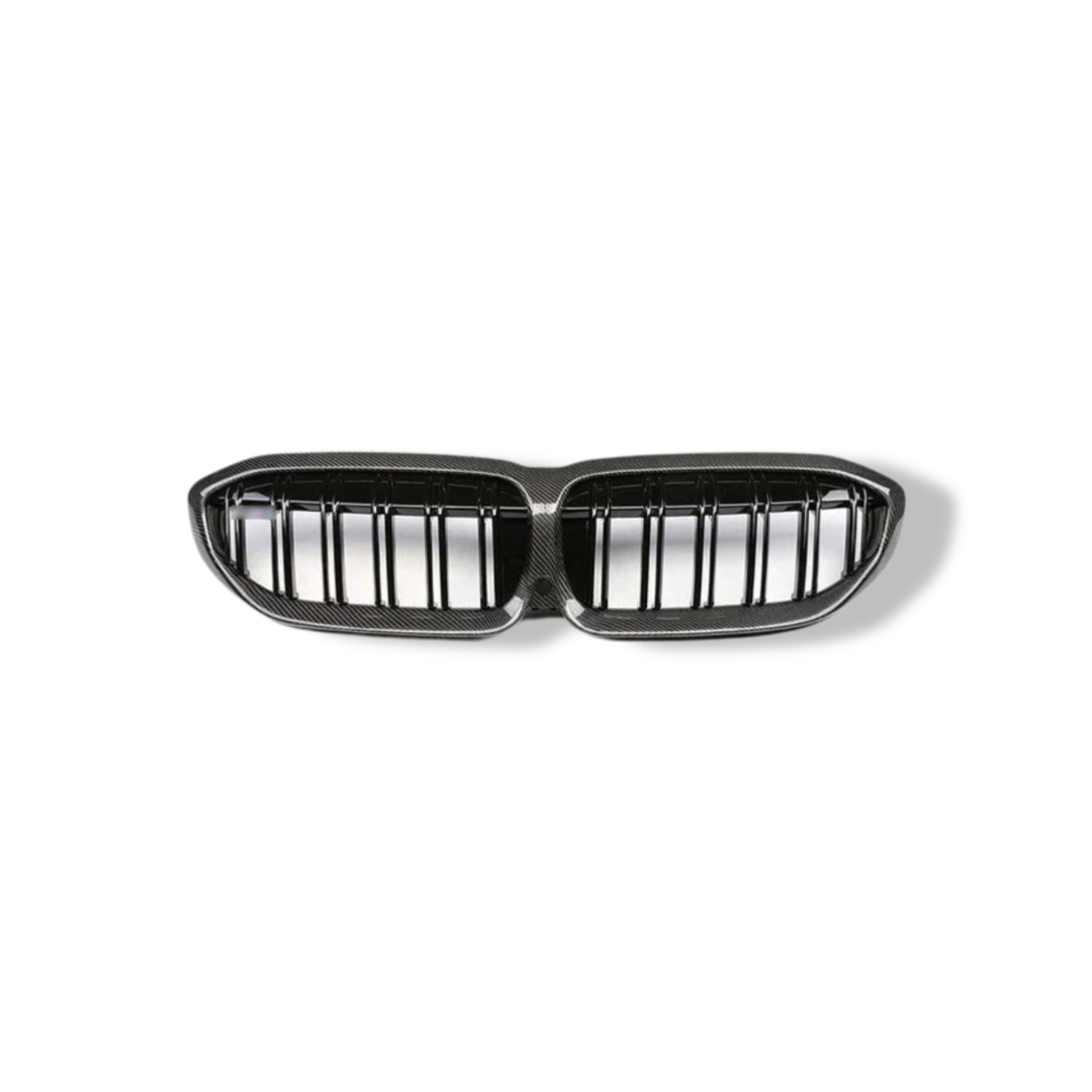 Carbon Fiber Dual Slat Front Grilles - BMW G20 / G28 3 Series