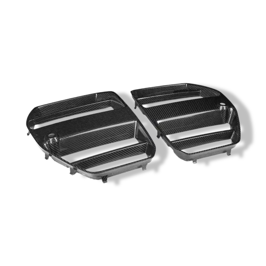 Carbon Fiber Front Grilles ST Style - BMW G80 M3 / G82 M4 / G83 M4