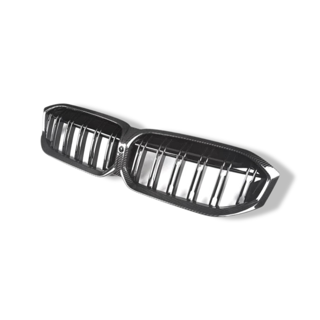Dual Slat Carbon Fiber Grilles - BMW G20 3 Series LCI