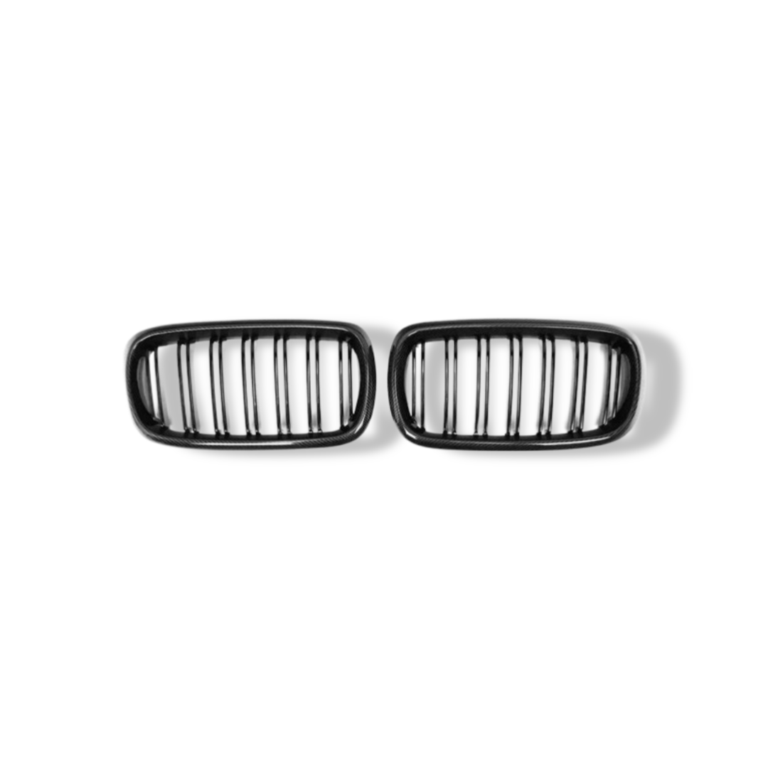 Dual Slat Carbon Fiber Front Grilles - BMW F15 X5 / F16 X6
