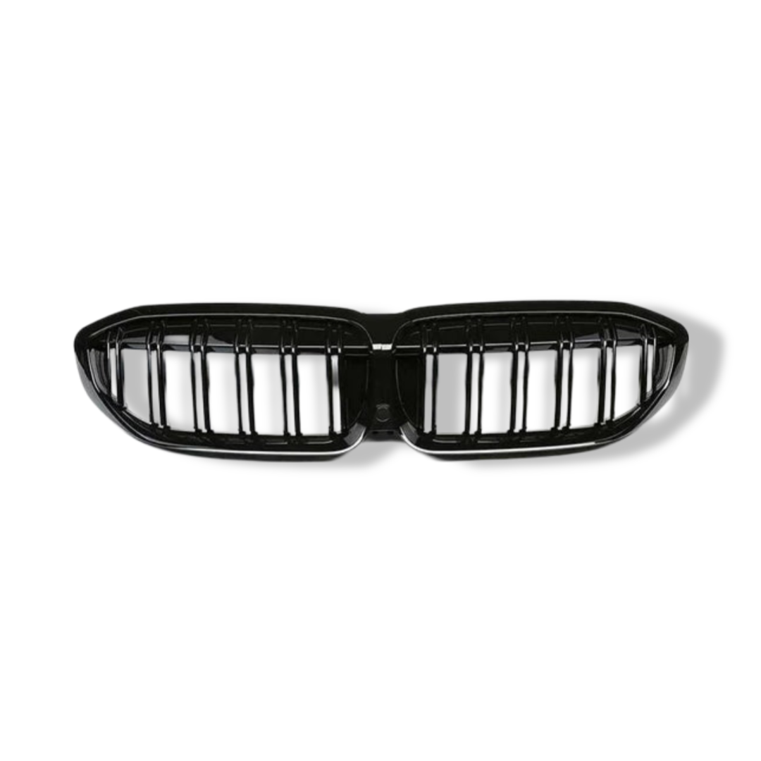 Gloss Black Dual Slat Front Grilles - BMW G20 / G28 3 Series