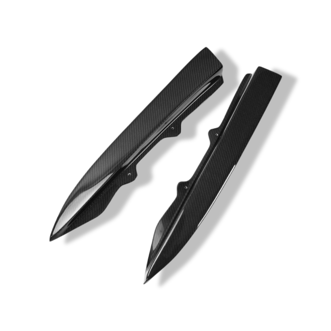 Carbon Fiber Rear Canard Splitters V Style - BMW F30 3 Series