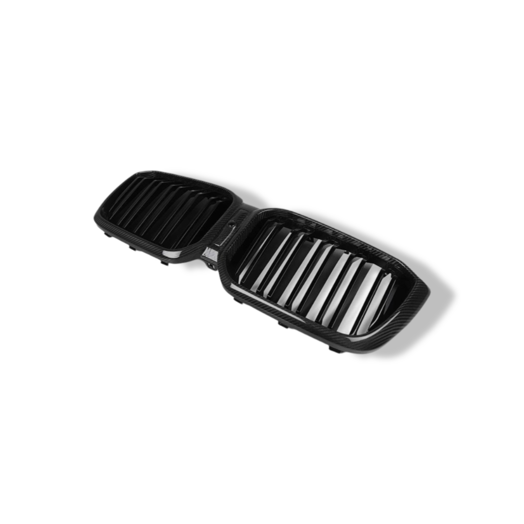 Carbon Fiber Dual Slat Front Grilles SQ Style - BMW F97 X3M LCI