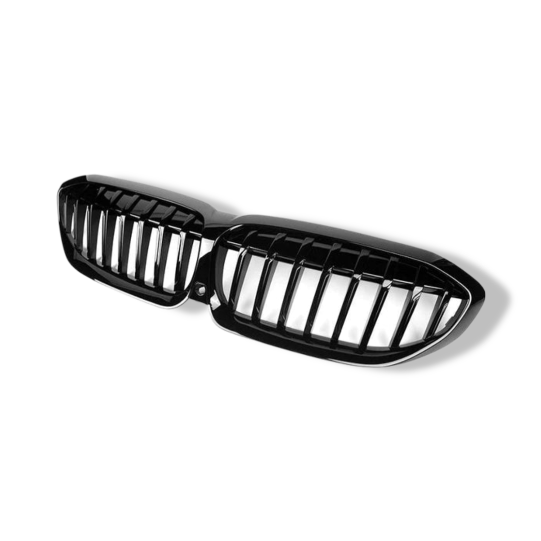Gloss Black Single Slat Front Grilles - BMW G20 / G28 3 Series