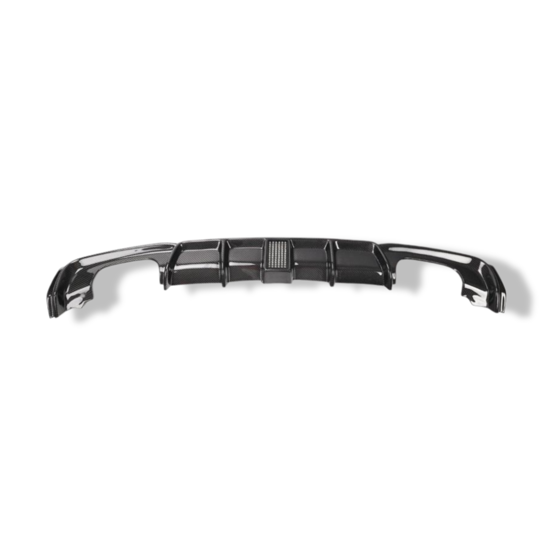 Carbon Fiber Rear Diffuser w/ Brake Light MP Style - BMW F30 3 Series