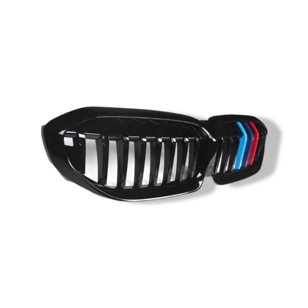 Gloss Black Single Slat Front Grilles - BMW G20 / G28 3 Series