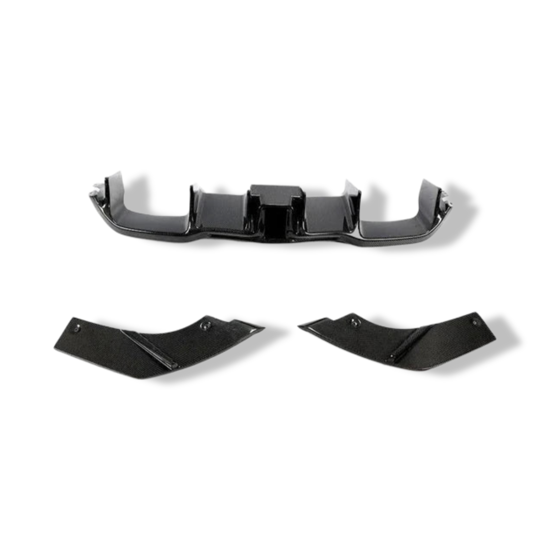Carbon Fiber Rear Diffuser with LED Light - BMW F87 M2