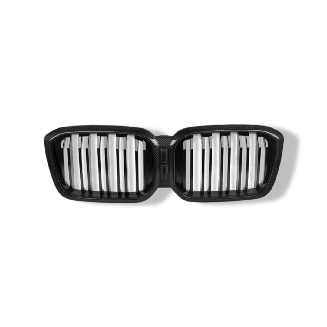 Carbon Fiber Dual Slat Front Grilles SQ Style - BMW F97 X3M LCI