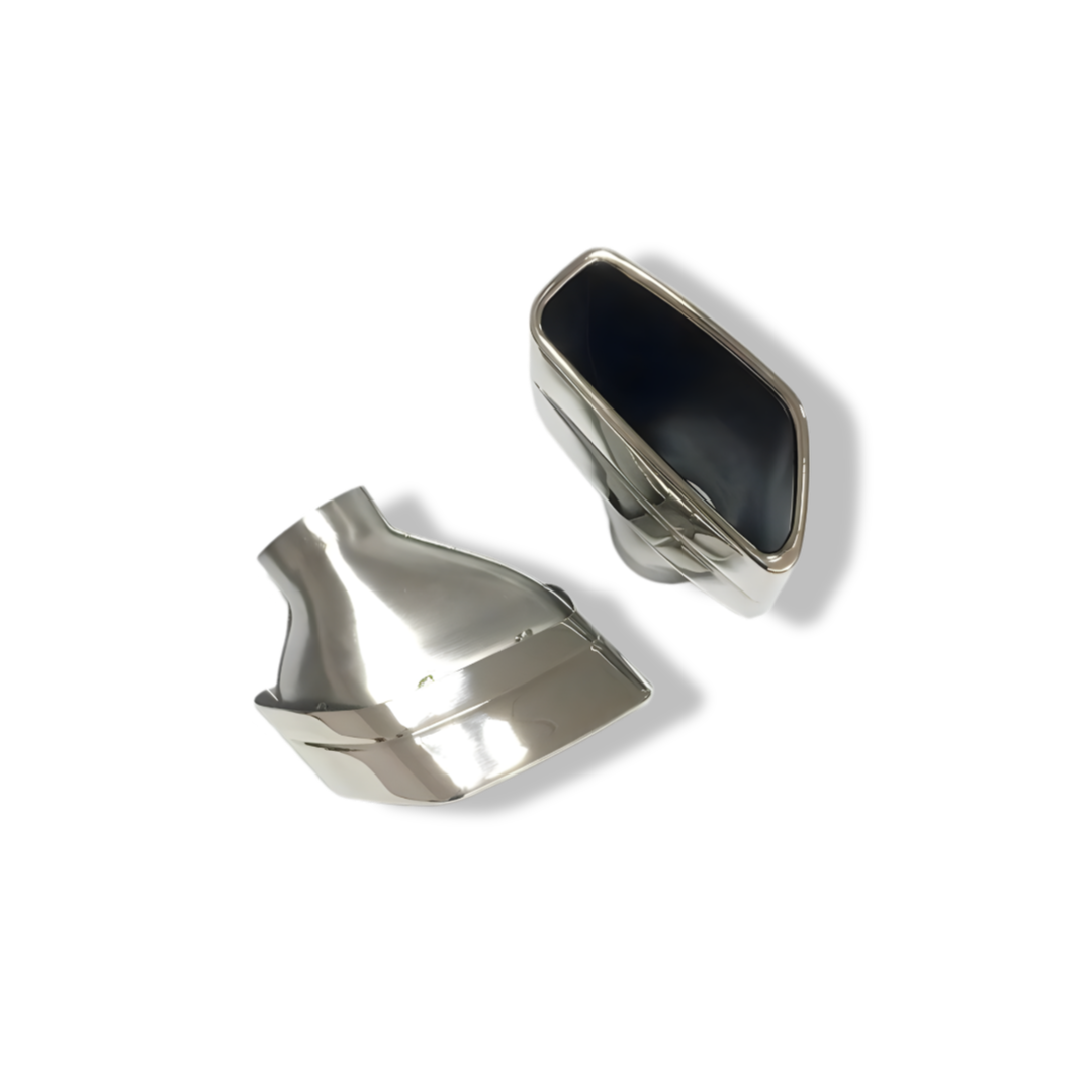 Stainless Silver Exhaust Tips - BMW G30 / G38 5 Series