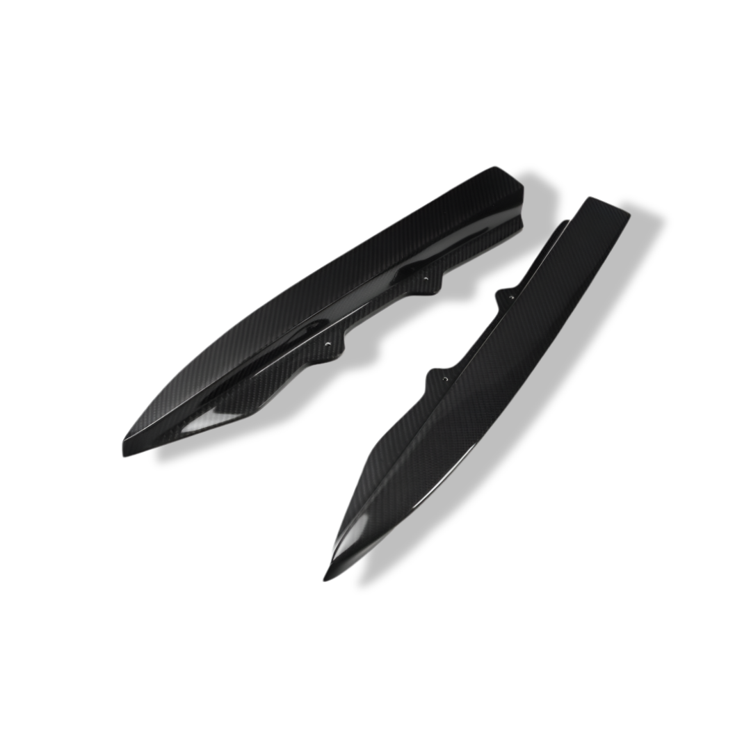 Carbon Fiber Rear Canard Splitters V Style - BMW F30 3 Series