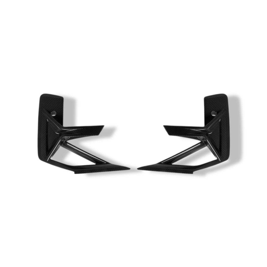 Carbon Fiber Front Side Canards SQ Style - BMW F97 X3M LCI