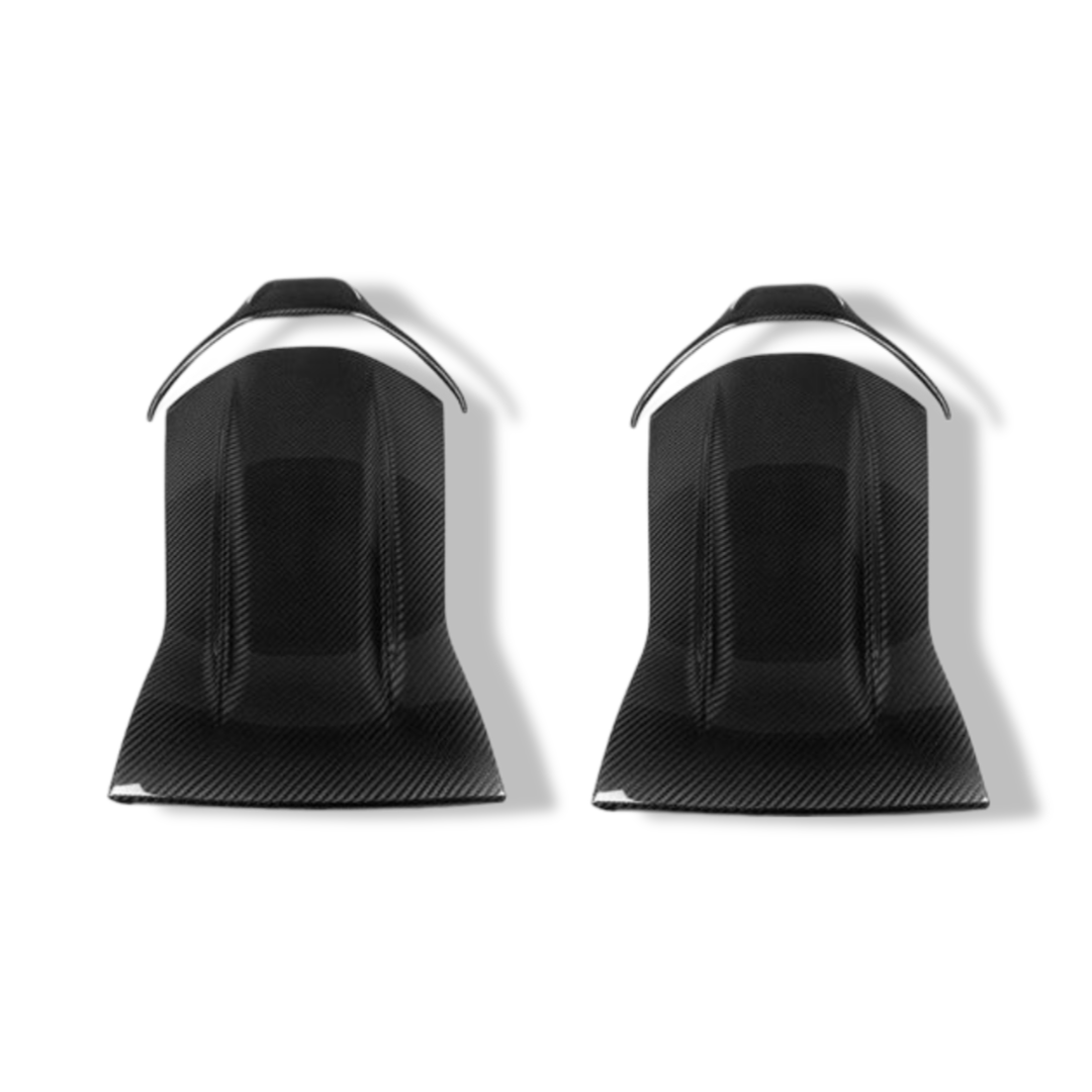 Carbon Fiber Seat Back Covers - Mercedes Benz W205 C63 / C43 AMG / A45 AMG / CLA 45 AMG