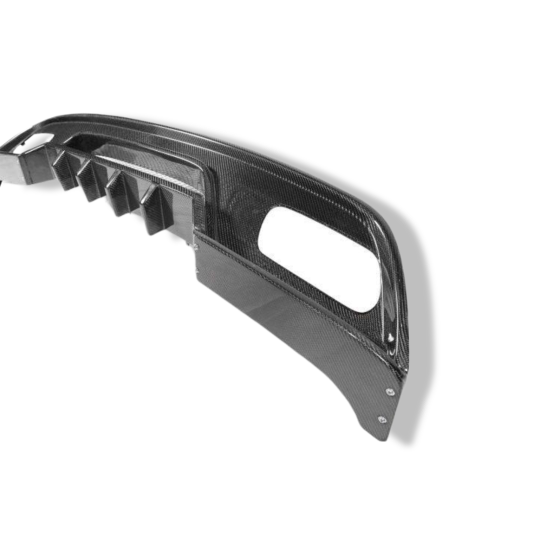 Carbon Fiber Rear Diffuser R Style - Mercedes Benz W176 A45 AMG A-Class