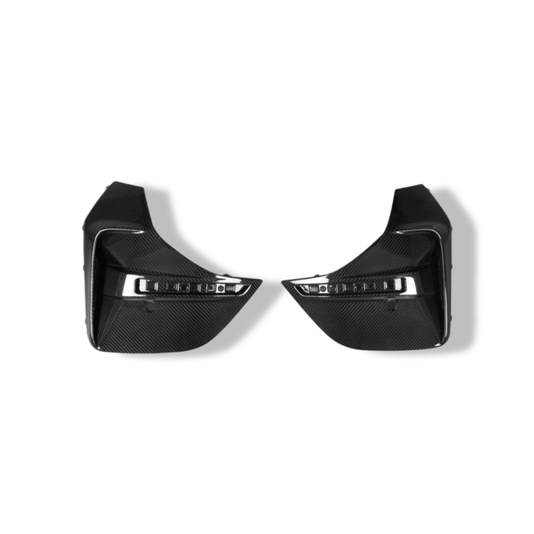 Carbon Fiber Rear Bumper Trims SQ Style - BMW G26 4 Series