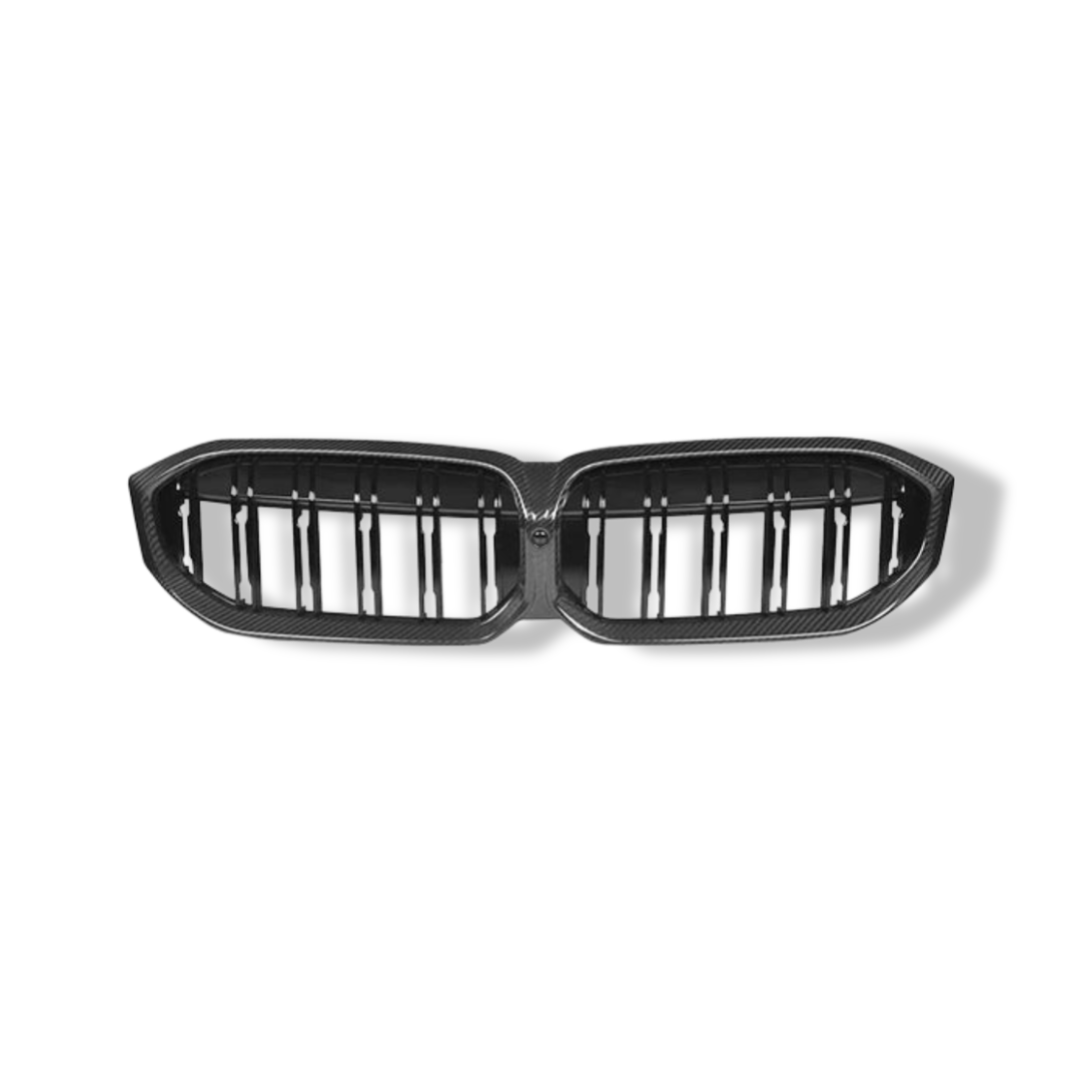 Dual Slat Carbon Fiber Grilles - BMW G20 3 Series LCI